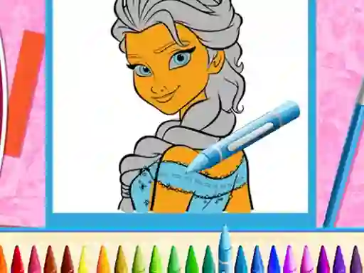 Permainan The Princess Sisters Coloring secara online