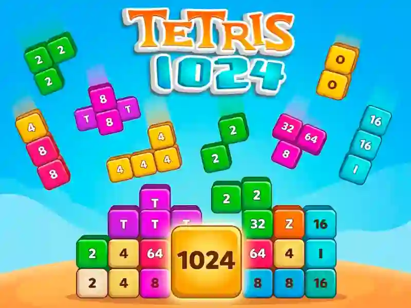 Permainan Tetris 1024 secara online