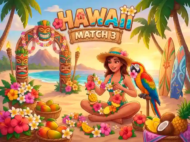 Permainan Hawaii Match 3 secara online