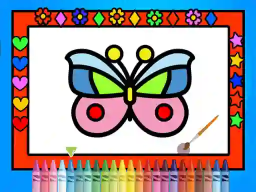 Permainan Color and Decorate Butterflies secara online