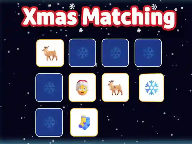 Permainan Xmas Matching secara online