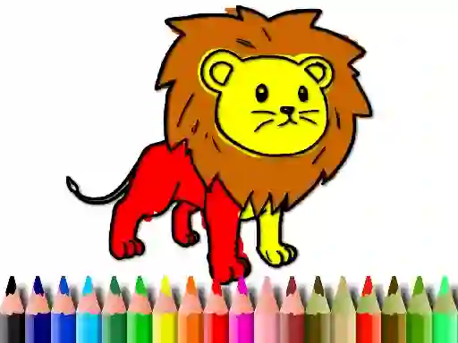 Permainan Back To School: Lion Coloring Book secara online
