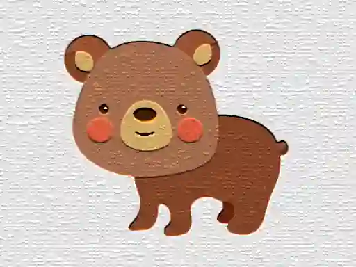 Permainan Cartoon Bear Puzzle secara online