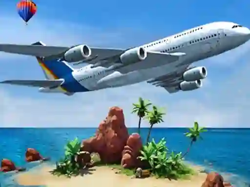 Permainan Air plane Simulator Island Travel secara online