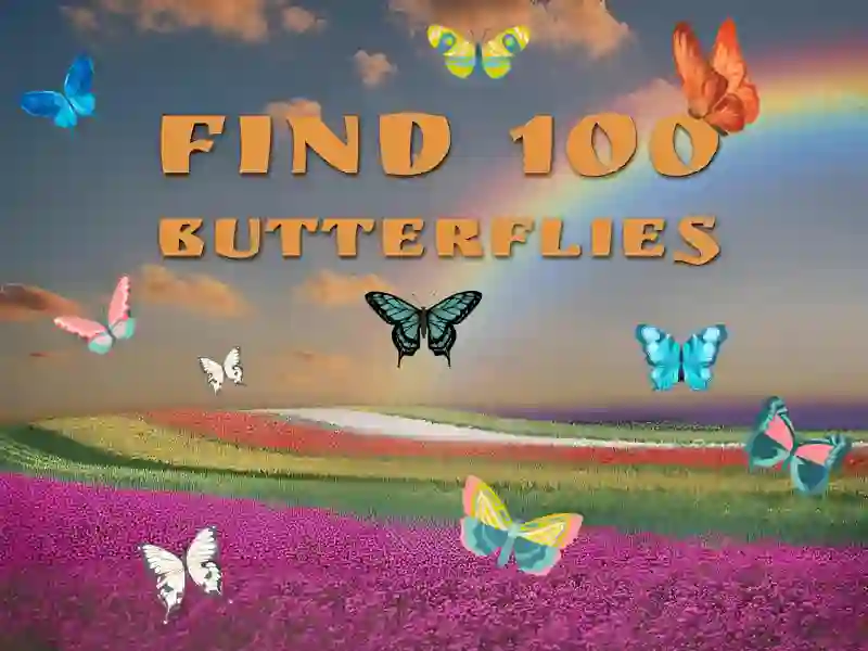 Permainan Find 100 butterflies secara online