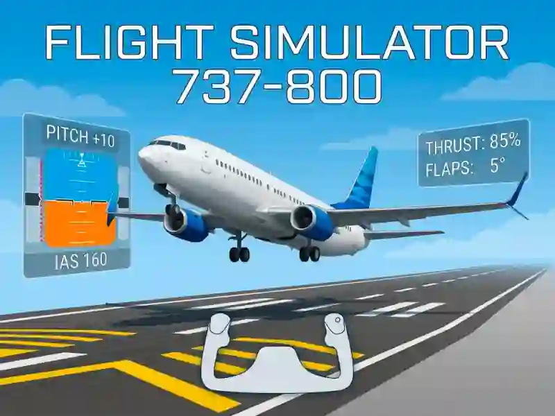 Permainan Flight Simulator 737-800 secara online
