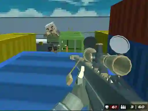 Permainan Shooting Blocky Combat Swat Gungame Survival secara online