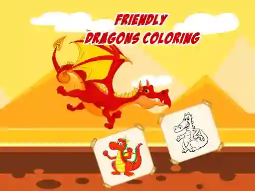Permainan Friendly Dragons Coloring secara online