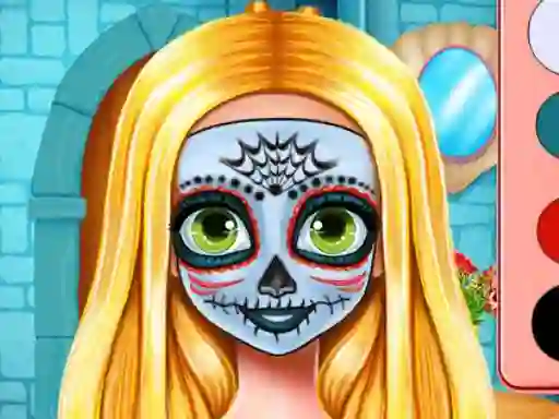 Permainan Sister's Halloween Face Paint secara online
