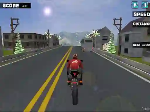 Permainan Highway Rider Motorcycle Racer secara online