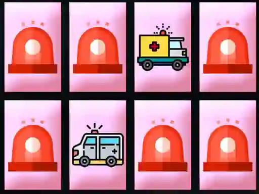 Permainan Ambulance Trucks Memory secara online