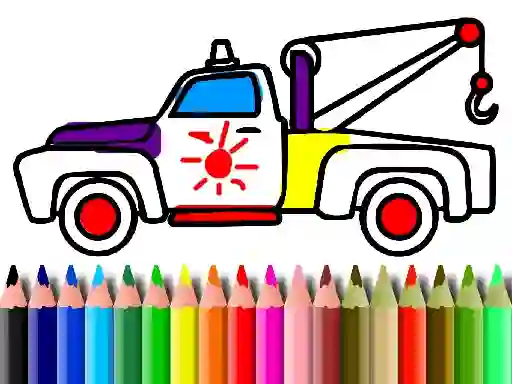 Permainan Back To School: Trucks Coloring secara online