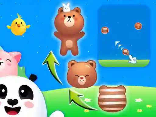 Permainan Animal Merge: Bubble Shooter secara online