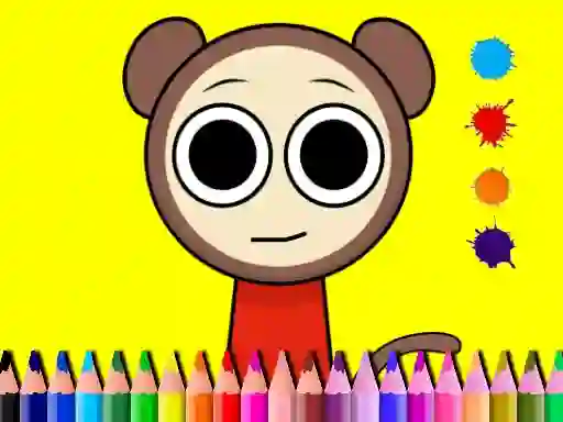 Permainan Sprunki Valentine Coloring book secara online