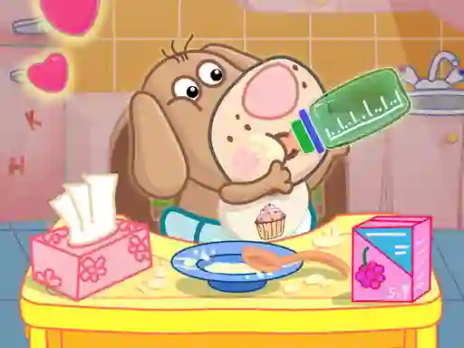 Permainan Hippo Baby Care Game secara online