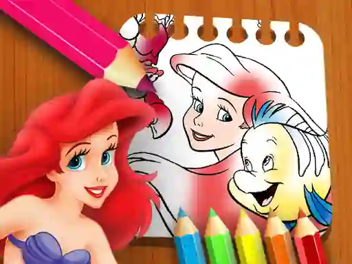 Permainan The Little Mermaid Coloring Book secara online