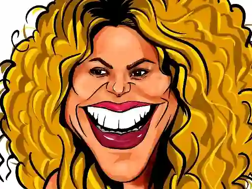 Permainan Shakira Funny Face secara online