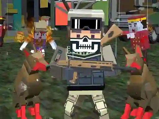 Permainan MultiGun Arena 3D Zombie Survival secara online
