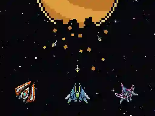 Permainan Galactic Pixel Storm secara online