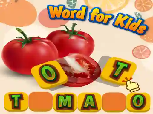 Permainan Fruits and Vegetables Word for Kids secara online
