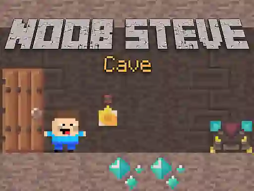 Permainan Noob Steve Cave secara online