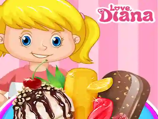 Permainan Ice Cream love Diana secara online