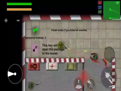 Permainan Zombie War 2D secara online