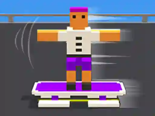 Permainan Blocky Skater Rush secara online