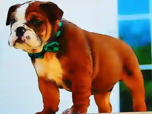 Permainan Bulldog Puppy Puzzle secara online