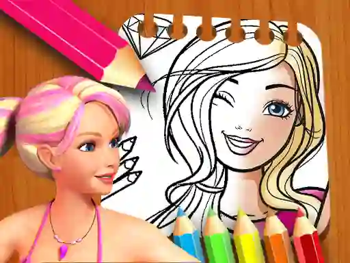 Permainan Barbie Doll Coloring Book secara online