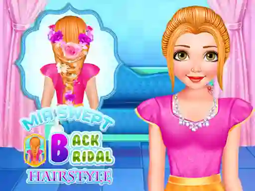 Permainan Mia Swept Back Bridal Hairstyle secara online