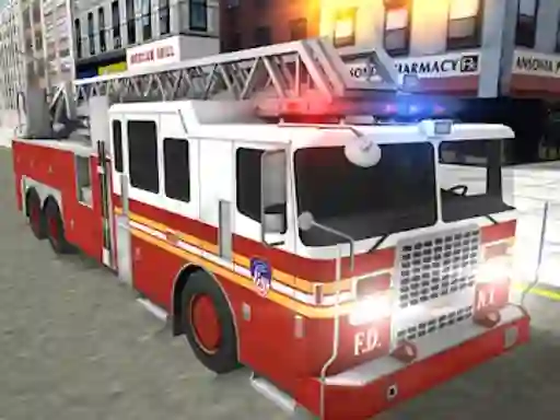 Permainan Real Truck Fire Drive Sim secara online