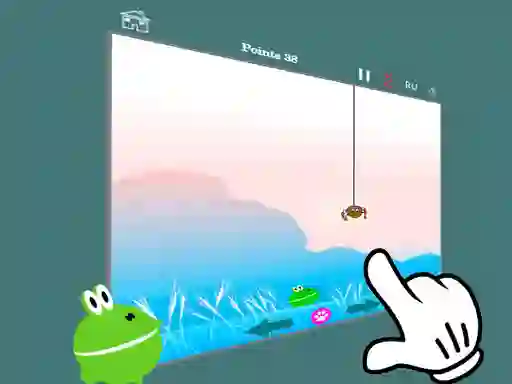 Permainan Hunt feed the frog 2 secara online