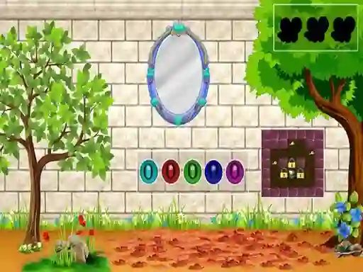 Permainan White Brick Backyard Escape secara online