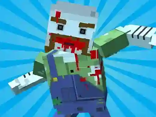 Permainan Blocky Gun Warfare Zombie secara online