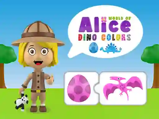 Permainan World of Alice Dino Colors secara online