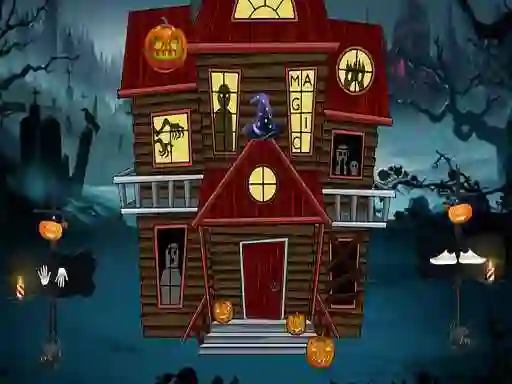 Permainan Halloween Magic Lady Escape secara online