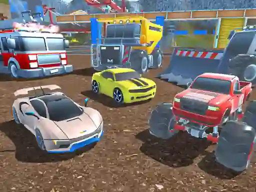 Permainan Mad Cars Racing and Crash secara online