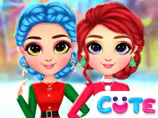Permainan Rainbow Girls Christmas Outfits secara online
