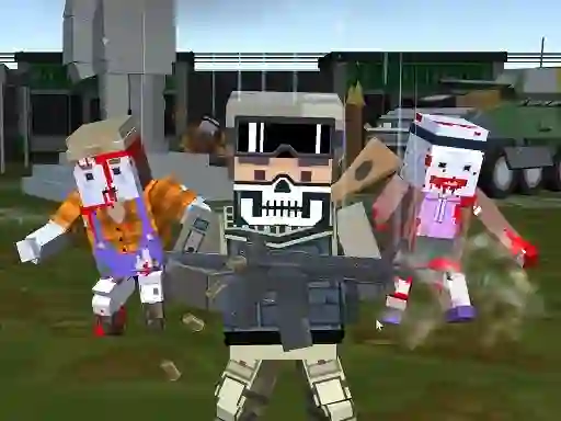 Permainan Combat Pixel Arena 3D Zombie Survival secara online