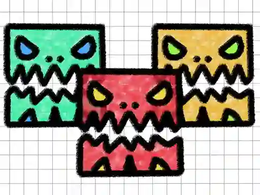 Permainan Geometry Dash Paper Note secara online