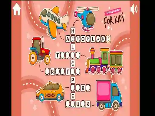 Permainan Crossword for Kids secara online