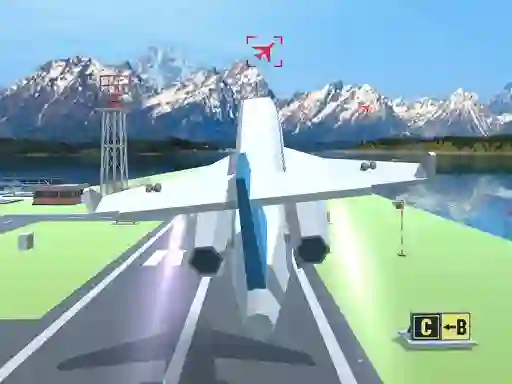 Permainan Polygon Flight Simulator secara online