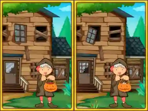 Permainan Spot the differences halloween secara online
