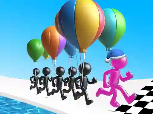 Permainan Ballon Race 3D secara online