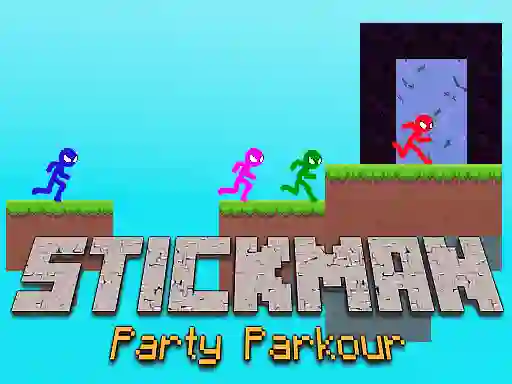 Permainan Stickman Party Parkour secara online