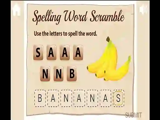 Permainan Spelling Word Scramble secara online