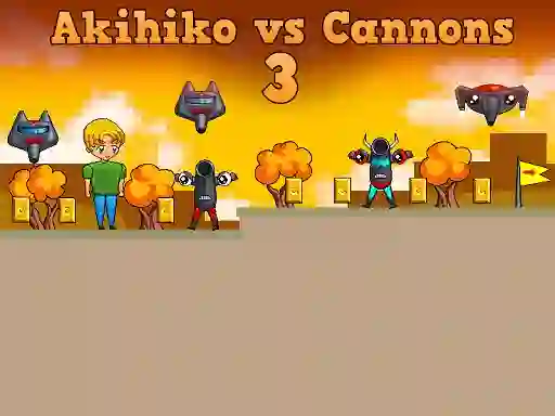 Permainan Akihiko vs Cannons 3 secara online
