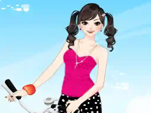 Permainan Bicycle Girl Dressup secara online
