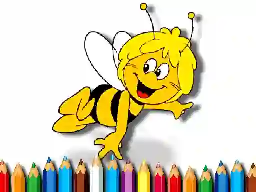 Permainan Back To School Maja the Bee Coloring Book secara online